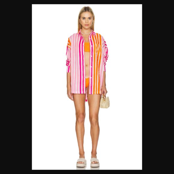 NIP Beach Riot Alexa Top Sunset Stripes Size S/M Retail Price $98.00 - Picture 11 of 15